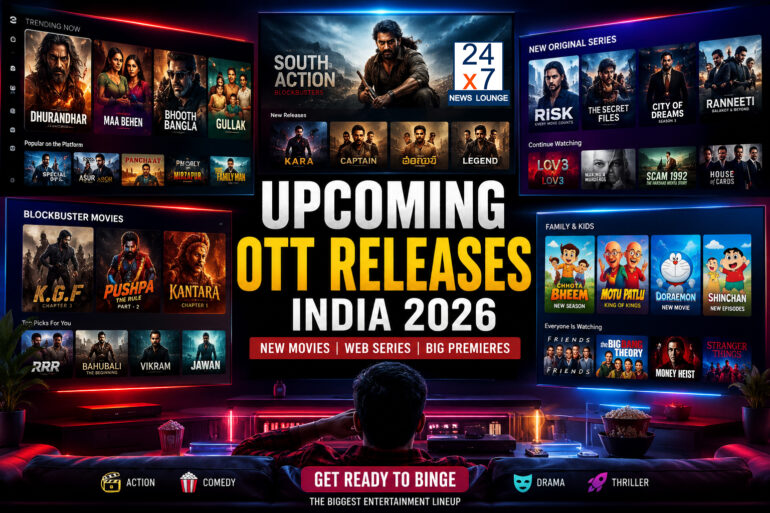 Upcoming OTT Releases India 2026: New Movies & Web Series Releasing on Netflix, Prime Video, JioHotstar & More
